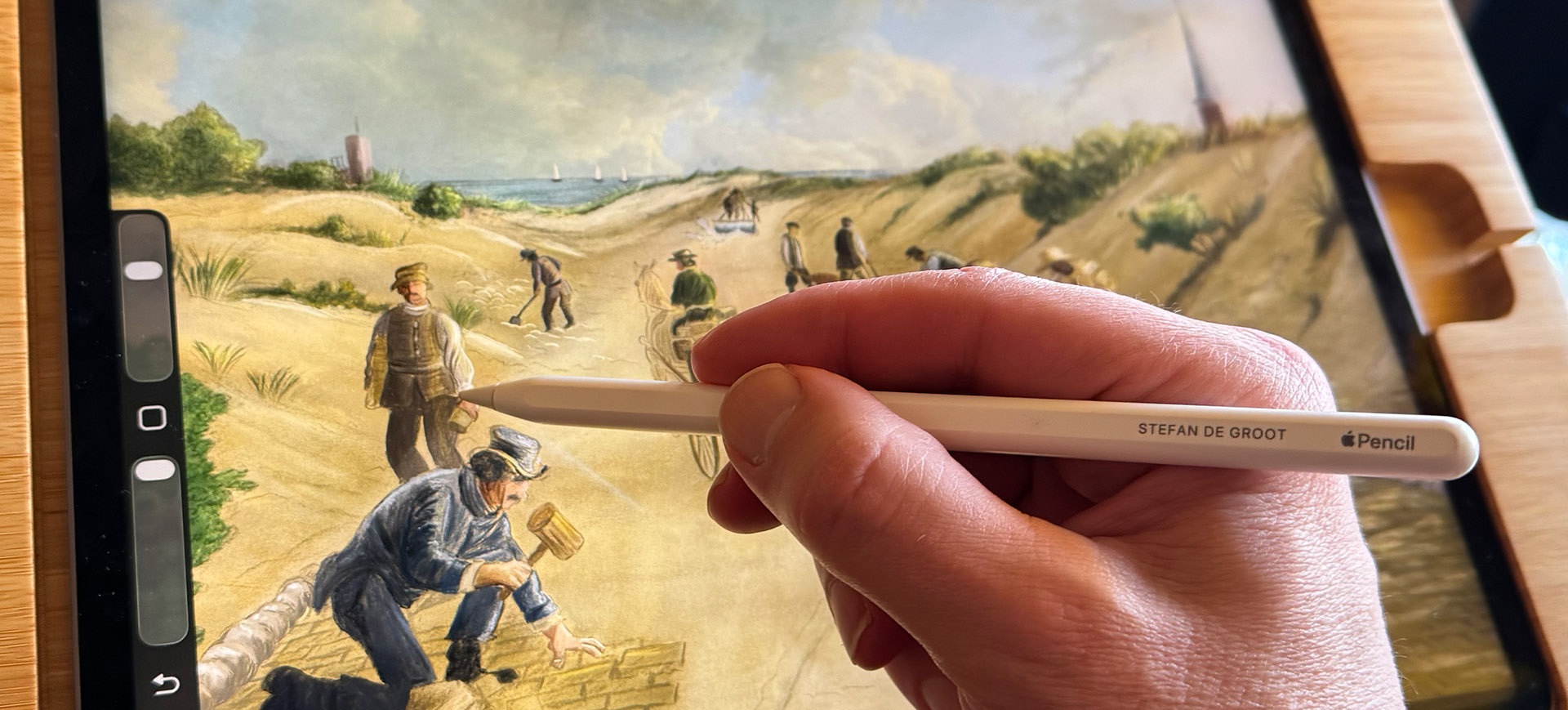 De Weg Naar Zandvoort Stefan De Groot IPad Schilderij