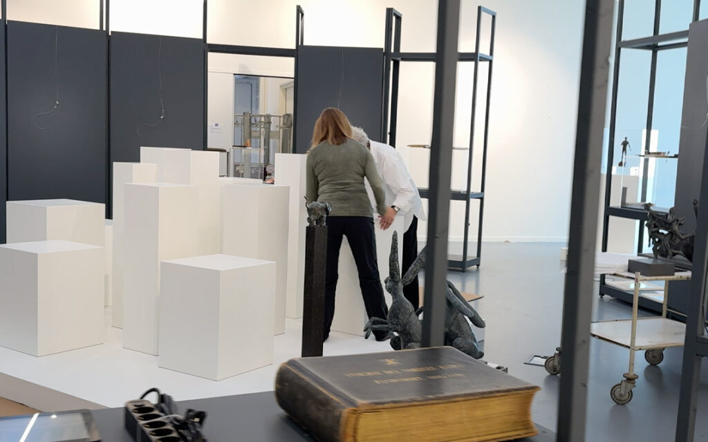 Aufbau einer neuen Ausstellung