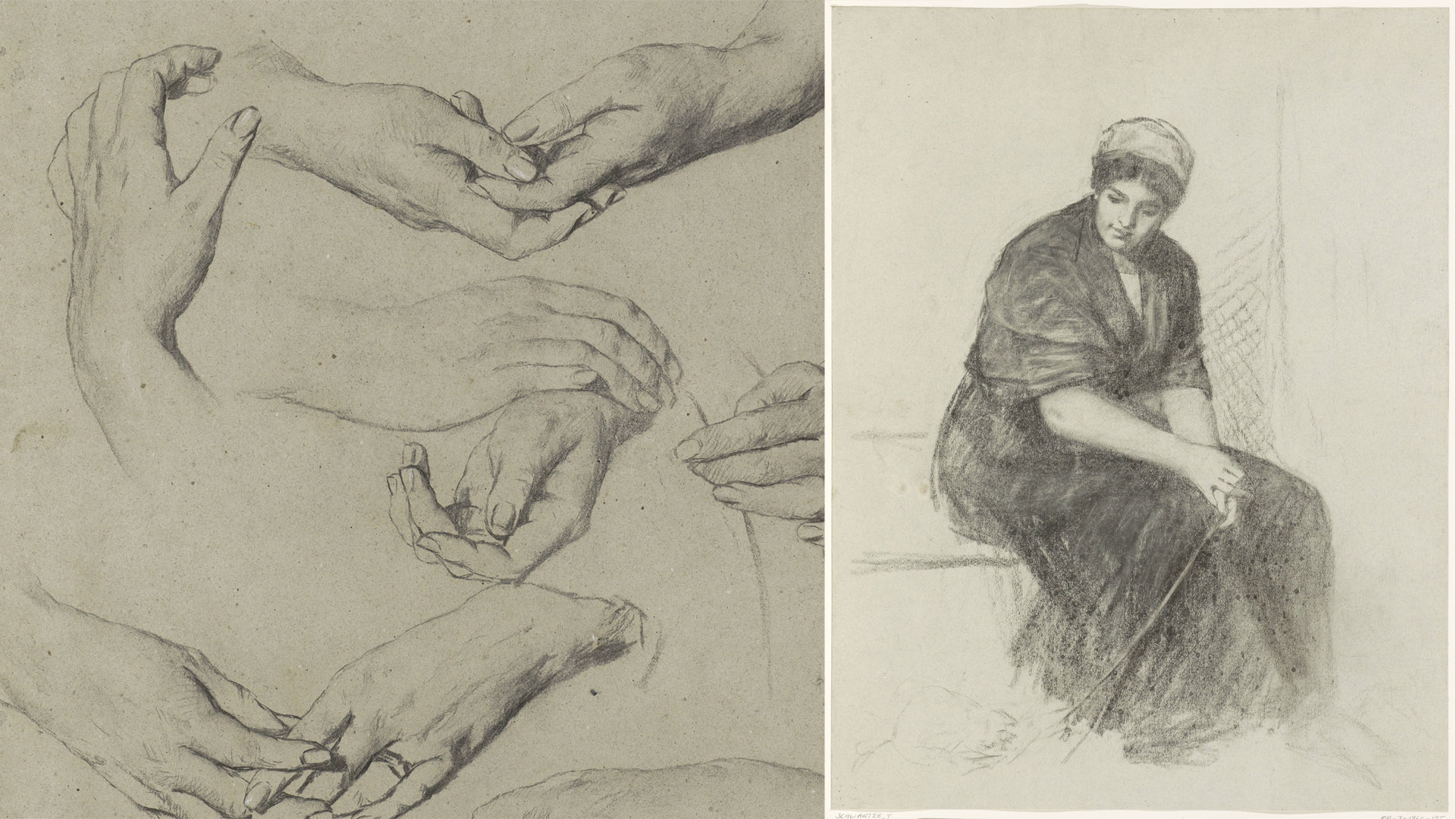 Therese Schwartze Schetsen 1884 Collectie Rijksmuseum