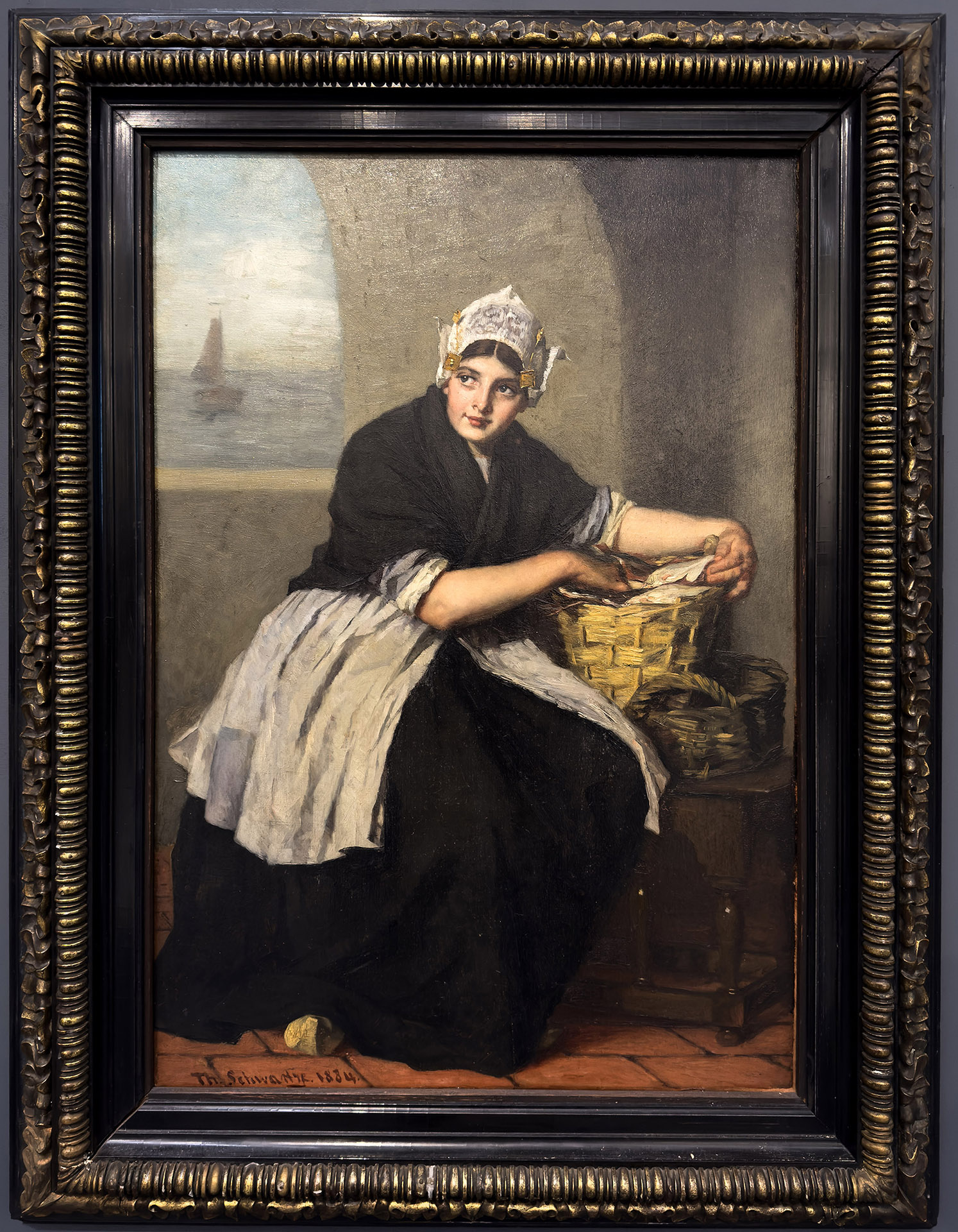 Therese Schwartze Zandvoortse Vrouw1884 Met Lijst