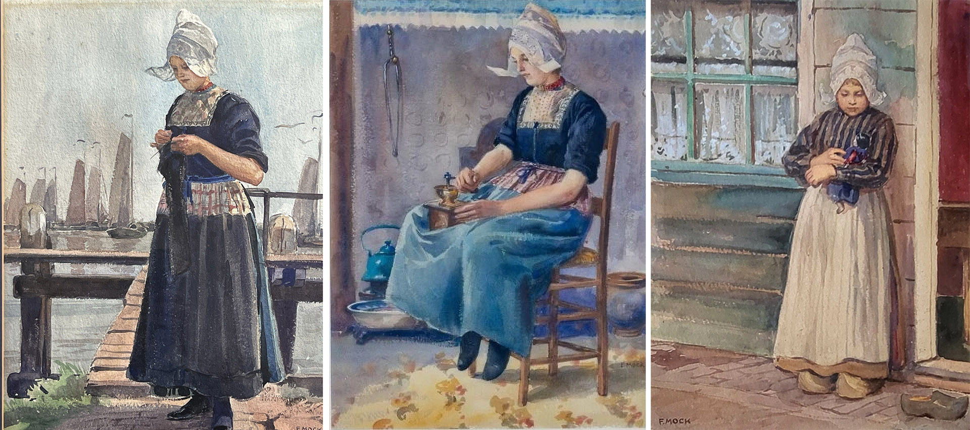 FritzMock Aquarellen Volendam