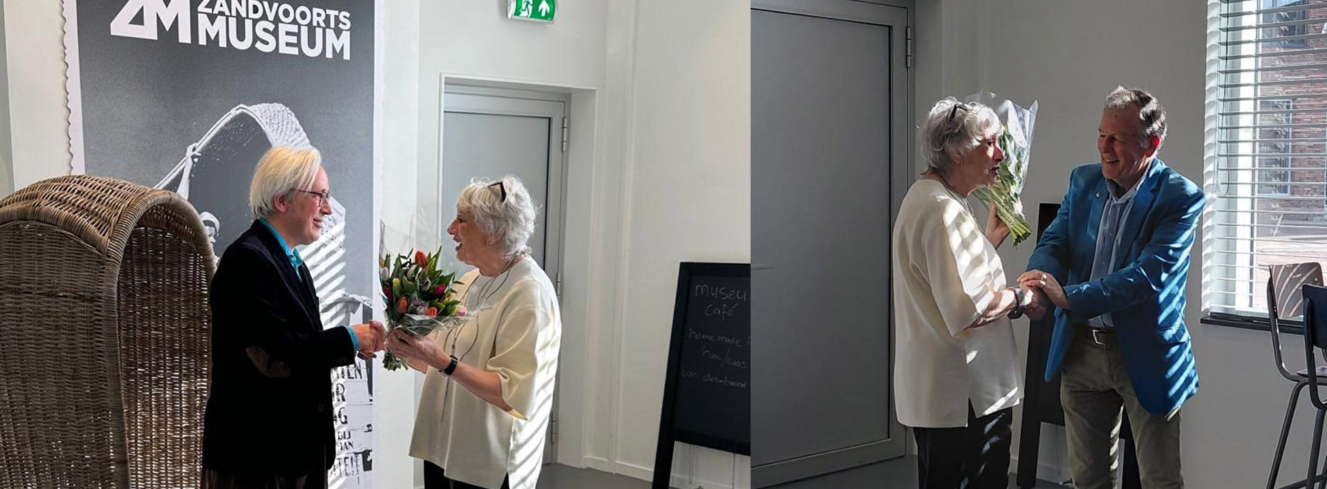 Fokelien Renckens Stenneberg Bedankt Stefan De Groot En Hans Konijn Voor De Opzet Van De Tentoonstelling