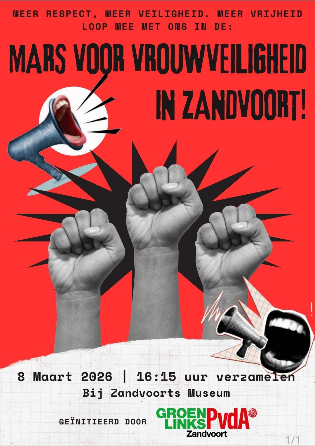 Mars Voor Vrouwenveiligheid Zandvoort